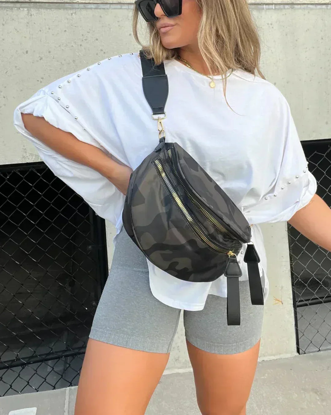 Cecily - Oversized Studded T-Shirt